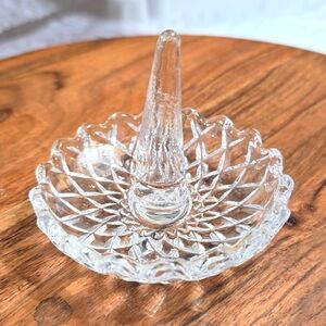Crystal Vintage Ring Trinket Dish